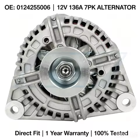 136A 12V 7PK Alternator OE 0124525006 56028699AA Fit Dodge Ram 1500 2500 3500 Durango 2003-2006 5.7L