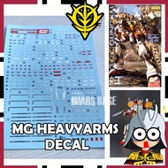 MG HEAVYARMS CHROME DECAL DALIN DECAL W06
