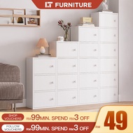 Almari Buku Cabinet Storage Chest Drawer White Putih Storage Cabinet Wardrobe Almari Baju murah Alma