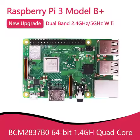 New Original Raspberry Pi 3 Model B+ 3B Plus BCM2837 1.4GHz with 2.4G & 5G WIFI 4.2 BT and PoE