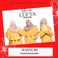 [READYSTOCK BLOUSE PLUSSIZE MESRA VAKSIN] Blouse Lufya by HASNURi baju plus size mudah vaksin, blouse nurse friendly