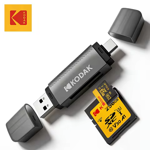 Kodak 4 in 1 Card Reader USB3.0 & Type C Universal Card Adapter Multifunctional adapter for SD Card 
