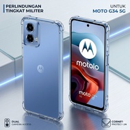 CASE FOR MOTOROLA MOTO G45 / MOTO G34 SOFTCASE JELLY ANTICRACK AIRBAG CASE SHOCKPROOF CLEAR SLIM FIT