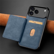 Case For iPhone 16e 17 17Pro 17ProMax 17Air ⭐Leather Wallet Phone Cover⭐ Card Slot Holder Shockproof