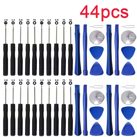 44pcs/set Hand Tool Kit Opening Pry Bar Screen Disassemble Screwdriver Set Repair Tools for IPhone H