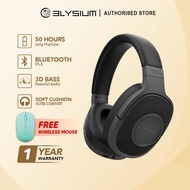 Elysium Signature Hyperbass 2 High Performance Over-Ear Bluetooh 5.0 Headphone | Strong Bass | 1 Yea
