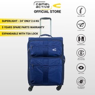 camel active 24 Inch rPET Softcase Luggage TSA Lock Expandable 8 Wheel Secure Zip - 51750024