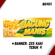 DESIGN JAGUNG MANIS | SET BANNER DAN BUNTING | DESIGN READY MADE
