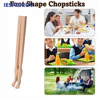 IESPOIRUV 1pair Foot Shape Chopsticks, 22cm With Straw Toe-Shaped Chopsticks, Novelty Easy-to-Use Li