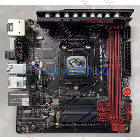 used For ASUS MAXIMUS VII IMPACT Motherboard LGA 1150 DDR3 Mini-ITX Mainboard.