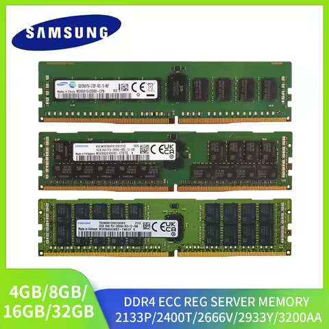 DDR4 Samsung Server Ram 32GB 16GB 8GB 4GB 3200 2933 2666 2400 2133MHz RECC 3200AA 2933Y 2666V 2400T 