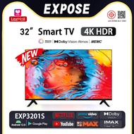 EXPOSE ทีวี 32 นิ้ว Smart TV สมาร์ททีวี รุ่น EXP3201S Android TV 4K UHD พร้อม YouTube/Netflix/monoma
