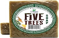 Creation Farm Five Trees Hand Soap Bars with Aromatherapy Essential Oils Blend of Cinnamon, Frankincense, Lemon, Eucalyptus, Rosemary Clove, Wash Away Germs 8 oz. (2-4oz Bars)