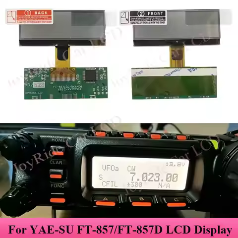 FT-857D Original New LCD For YAE-SU FT-857 LCD Display Screen Replacement Part "zebra stripes" issue