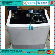 POLYTRON MESIN CUCI 2 TABUNG PWM-8358 kapasitas besar 8KG