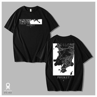 OK Apparel เสื้อยืดคอกลมแขนสั้น ลาย Phuket Oversize Cotton ⚡️USAคุ้มสุด!⚡️