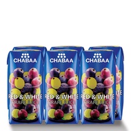 [พร้อมส่ง!!!] ชบา น้ำองุ่นแดงผสมองุ่นขาว40% 180 มล. แพ็ค 6 กล่องChabaa Red Grape Juice Mixed White Grape 40% 180 ml x 6