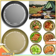 Metal Blackened Dish Multifunctional Camping Plates Camping Cutlery Camping Gear