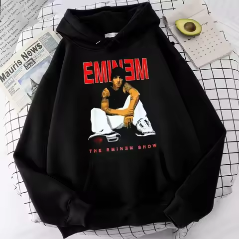 Eminem Print Hoodie Men Women Fashion Hoodies Kids Hip Hop Hoodies Women Sweats Boy Coats Rapper Swe