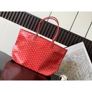 Goya Red Medium Zipper Tote Bag YJ7N