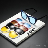 Clip Cross-Border Colorful Female Mirror Set Polarized Sunglasses Magnetic Sunglasses European Ameri