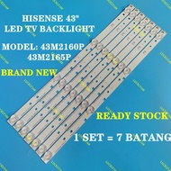 HISENSE 43M2160P 43M2165P HISENSE 43" LED TV BACKLIGHT 43M2160 43M2165 (READY STOCK)