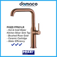 Pozzi PP921LR Brushed Rose Gold Kitchen Mixer Tap