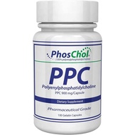 PhosChol PPC Polyenyl PhosphatidylCholine Choline Supplement 900mg 100 Gelatin Capsules
