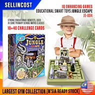 SellinCost 50 Challenges Card Jungle Escape IQ Enhancing Games Toy Educational Smart IQ Toys Educati