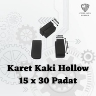 Karet Kaki Hollow 15x30 Padat Alas Kaki Meja Kursi Rak Besi Holo