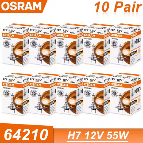 OSRAM H7 12V 55W 64210 PX26d Standard Car Halogen Lamp Headlight 3200K Bulb Original Made In Germany