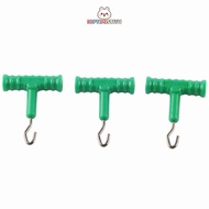 IOPTIMISTIYU 10 Pcs Fishing Knot Puller, ABS Stainless Steel Fishing Baiting Rig Tool, Durable T Sha