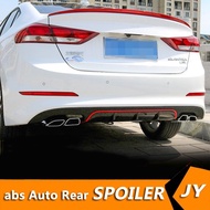 For Hyundai Elantra Body kit spoiler 2016-2018 For Elantra HS ABS Rear lip rear spoiler front Bumper