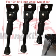 152mm/192mm/200mm Motobike Kickstand Sided Stand For 12/14/16Inch Wheel Tyre Motorcycle Buggy Dirt Pit Pro Bike E-bike E-Scooter Motorcross Bicycle Kick Stands Foot Support Frame
