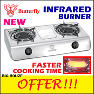 Butterfly B-882 BGC-881 Infrared Gas Stove 2 Burner Cooker B882 BGC881 [FREE GAS REGULATOR SET]