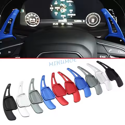 Aluminium Car Steering Wheel Shifter Paddle For Audi A3 A4 B9 A5 Q2 Q3 Q5 Sportback Q7 Q8 Interior A