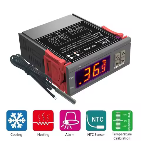 STC-1000 Digital Temperature Controller Thermostat Thermoregulator incubator Relay Heating Cooling S