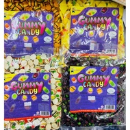 ( 1KG / 500G / 100G ) ALI BABA SOFT GUMMY CANDY HAMBURGER / PIZZA / BOOM JAM GRAPE / JUICY CAKE HALA
