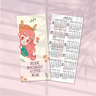 CALENDAR 2025/KALENDAR 2025 BOOKMARK / DOORGIFT / FREEGIFT / STUDENT / TEACHER