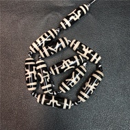 30mm Tibetan Agate Sky Bead Pendant Necklace Bracelet Dzi Lezi Buddha Beads 9 Eyes