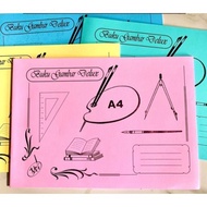 (1 pcs) drawing book A4 size thickjangkar | A3