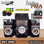 Speaker Salon Aktif Aktiv Polytron Politron PMA Karaoke 9502 Usb Aux