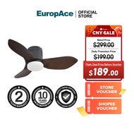EuropAce Acestar 36" 3blades Ceiling Fan | ECF36R | High-Quality BLDC Motor