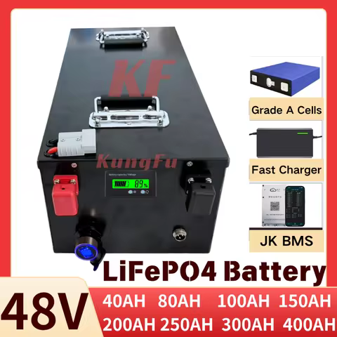 KF-48V Lifepo4 Battery for Golf Cart Solar System Hybrid Car PV Selectable Capacity 40AH-400AH 5KW-1