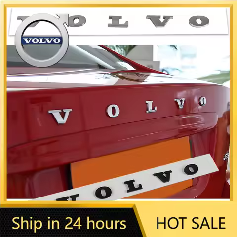 2026 New For Volvo Emblems ABS 3D Badge Letters Car Trunk Badge Sticker Accessory for Volvo Rdesign 