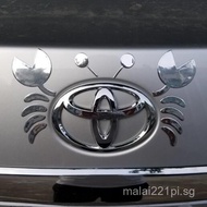 Suitable for Volkswagen Toyota Rear Car Sticker Creative Modified Car Tail Crab Logo Sticker Car Dec