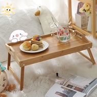 Wooden Multifunctional Folding Table Japanese Tatami Dining Table Bed Desk