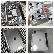 Ipad case ipad Air6/Air7/Air8 11" Acrylic Case Latest for 2024 iPad Pro 11" Gen 7/8/9 10.2" iPad 10t