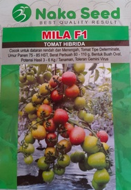 Benih Bibit Tomat oval Naka Seed Mila F1 Hibrida  satu bungkus Murah berkualitas sayur