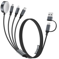 Travel Essentials,Multi Charging Cable for Apple Watch Charger/iPhone Charger,Type C Cable Cord for 